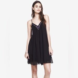 Express Beaded Trapeze Dress Size small